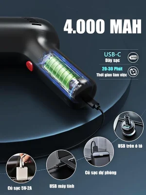 Máy hút bụi không dây cho ô tô