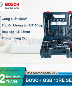 Bộ máy khoan động lực Bosch GSB 13 RE SET 100 món